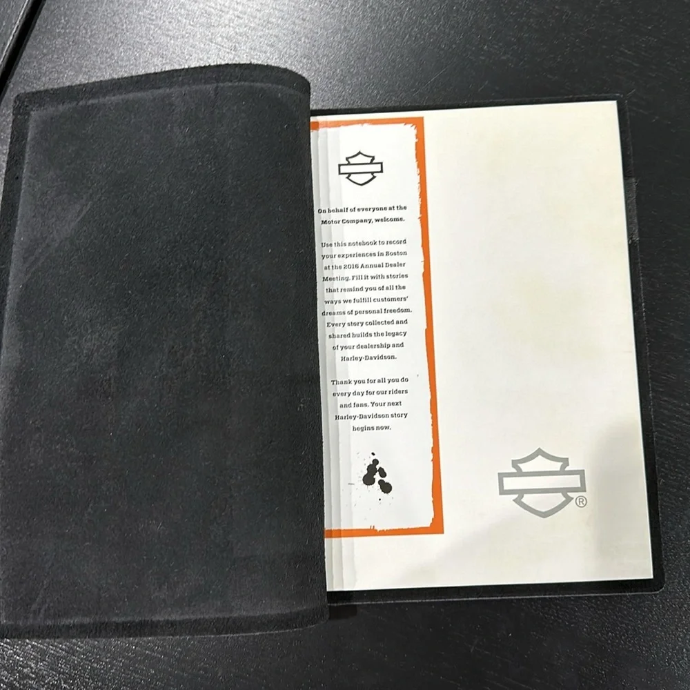 Harley-Davidson Leather Cover Notebook